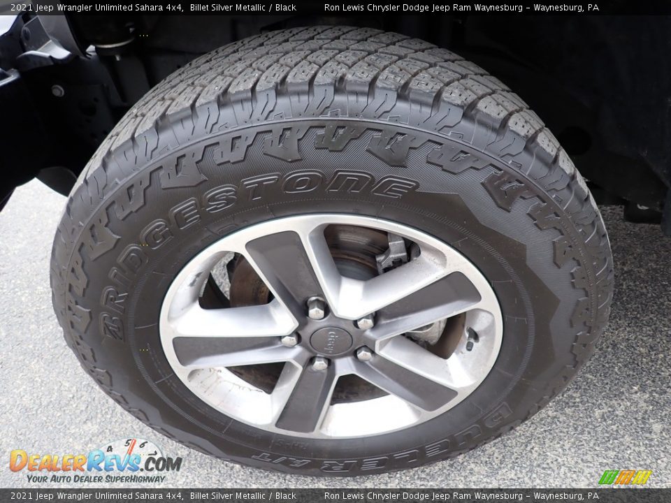 2021 Jeep Wrangler Unlimited Sahara 4x4 Billet Silver Metallic / Black Photo #10