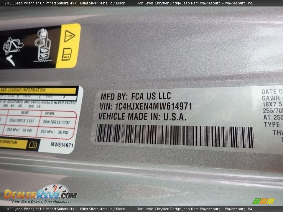2021 Jeep Wrangler Unlimited Sahara 4x4 Billet Silver Metallic / Black Photo #15