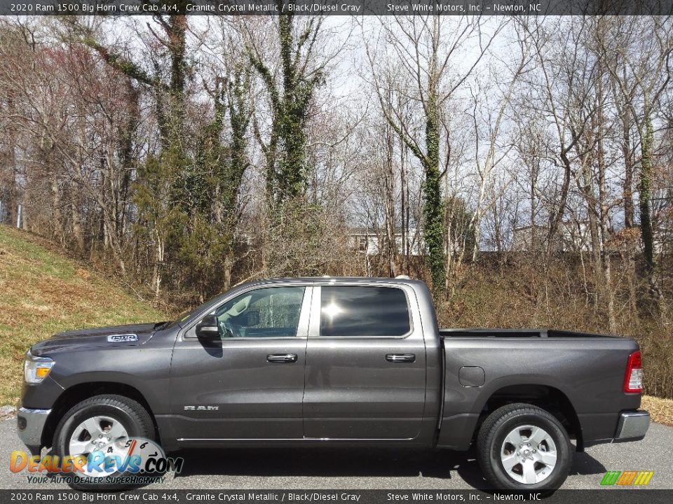 2020 Ram 1500 Big Horn Crew Cab 4x4 Granite Crystal Metallic / Black/Diesel Gray Photo #1