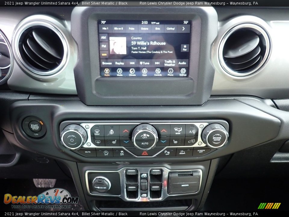 2021 Jeep Wrangler Unlimited Sahara 4x4 Billet Silver Metallic / Black Photo #19