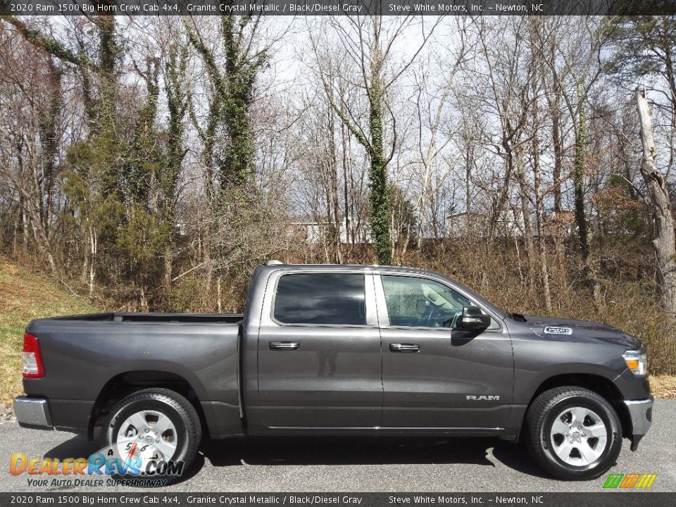 2020 Ram 1500 Big Horn Crew Cab 4x4 Granite Crystal Metallic / Black/Diesel Gray Photo #6