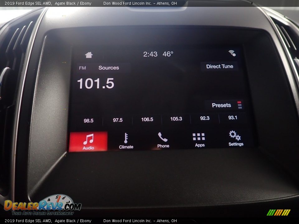 2019 Ford Edge SEL AWD Agate Black / Ebony Photo #26