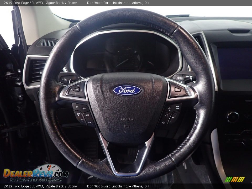 2019 Ford Edge SEL AWD Agate Black / Ebony Photo #27