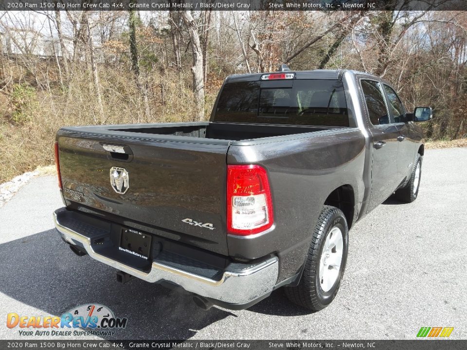 2020 Ram 1500 Big Horn Crew Cab 4x4 Granite Crystal Metallic / Black/Diesel Gray Photo #7