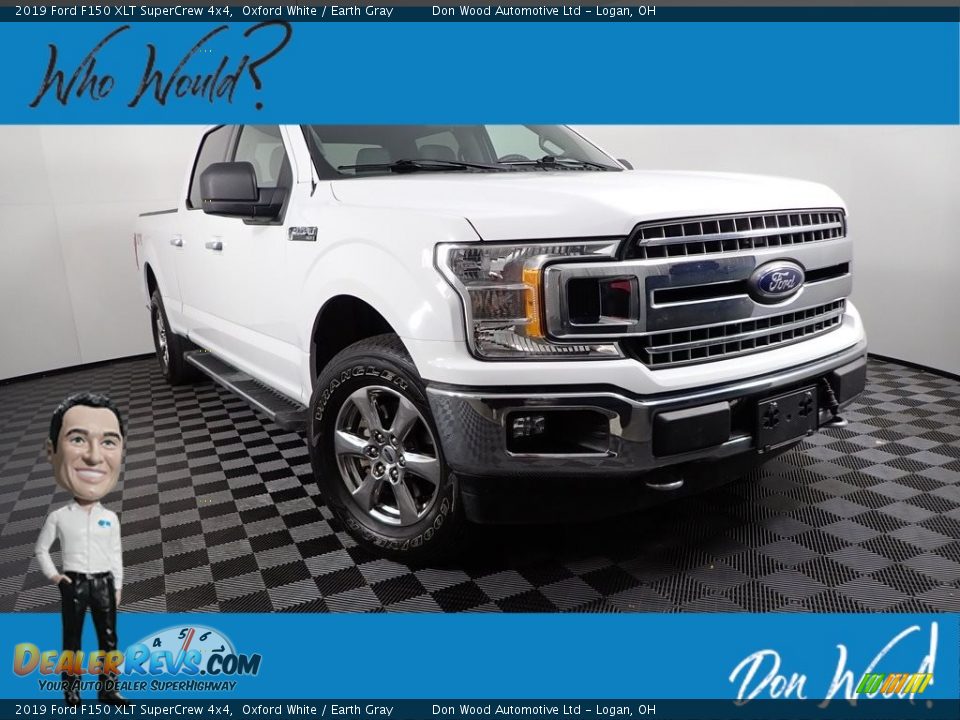 2019 Ford F150 XLT SuperCrew 4x4 Oxford White / Earth Gray Photo #1