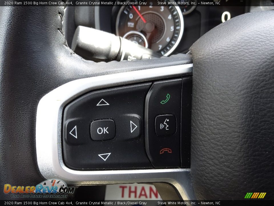 2020 Ram 1500 Big Horn Crew Cab 4x4 Granite Crystal Metallic / Black/Diesel Gray Photo #20