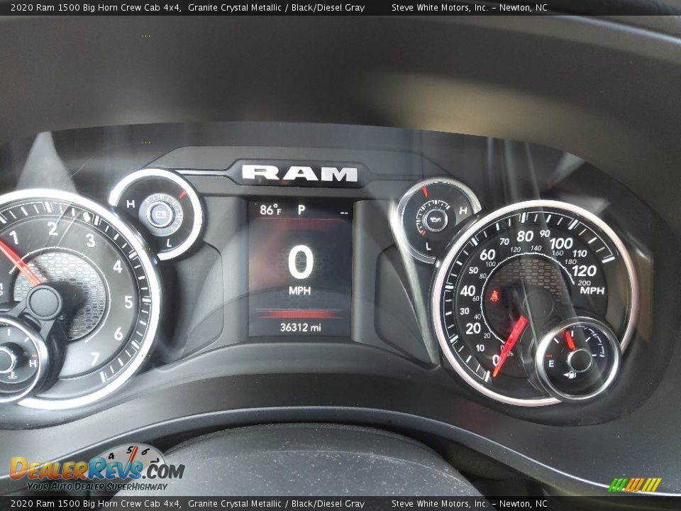 2020 Ram 1500 Big Horn Crew Cab 4x4 Granite Crystal Metallic / Black/Diesel Gray Photo #22