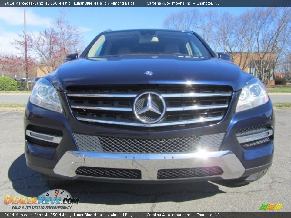 2014 Mercedes-Benz ML 350 4Matic Lunar Blue Metallic / Almond Beige Photo #4