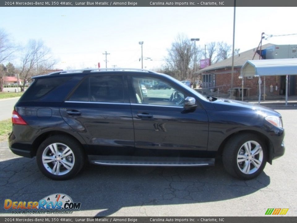 2014 Mercedes-Benz ML 350 4Matic Lunar Blue Metallic / Almond Beige Photo #11