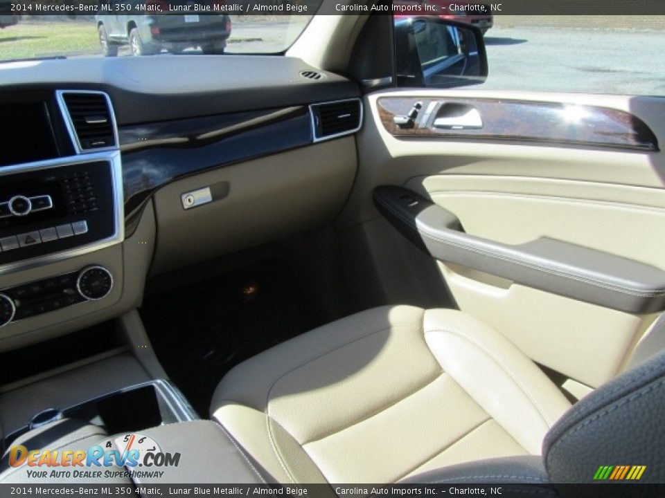 2014 Mercedes-Benz ML 350 4Matic Lunar Blue Metallic / Almond Beige Photo #14