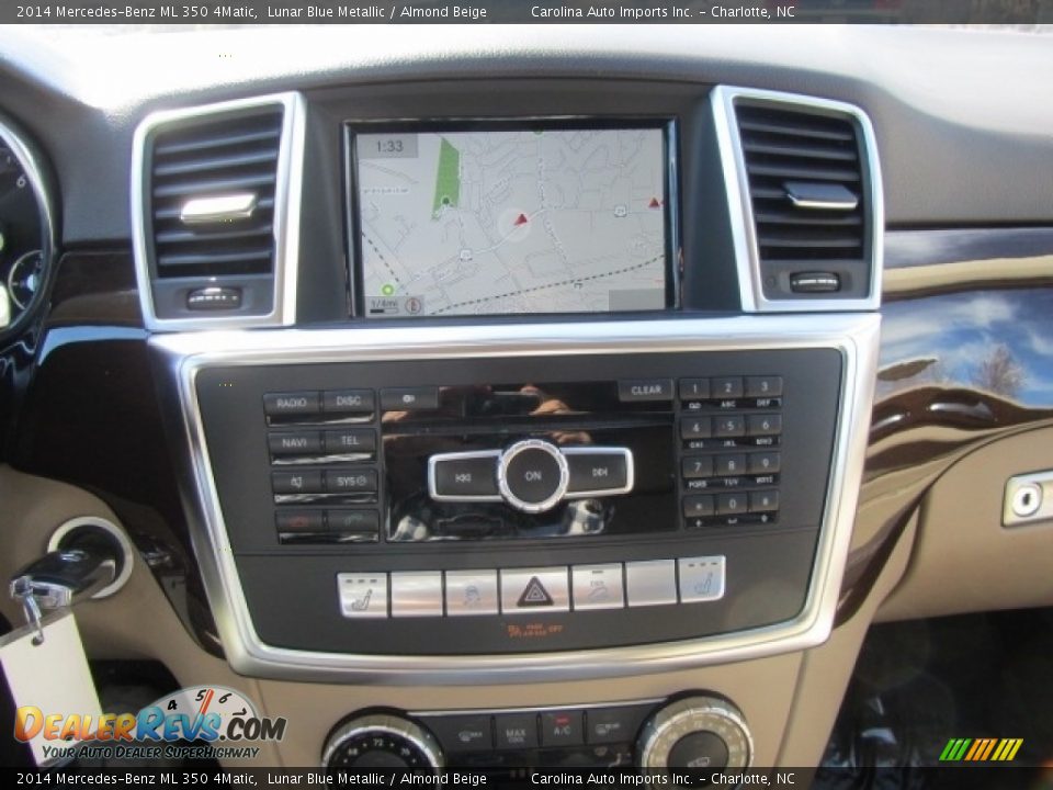 2014 Mercedes-Benz ML 350 4Matic Lunar Blue Metallic / Almond Beige Photo #16