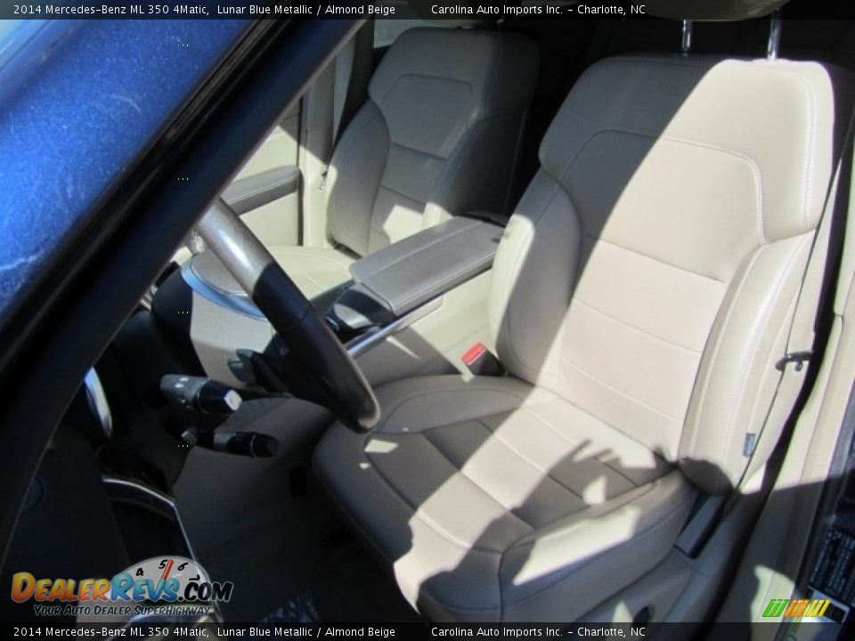 2014 Mercedes-Benz ML 350 4Matic Lunar Blue Metallic / Almond Beige Photo #18