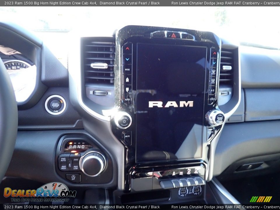 2023 Ram 1500 Big Horn Night Edition Crew Cab 4x4 Diamond Black Crystal Pearl / Black Photo #16