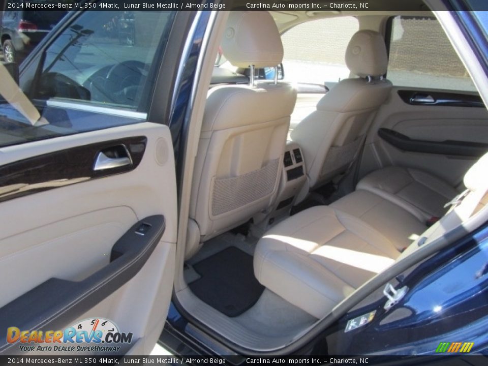 2014 Mercedes-Benz ML 350 4Matic Lunar Blue Metallic / Almond Beige Photo #19