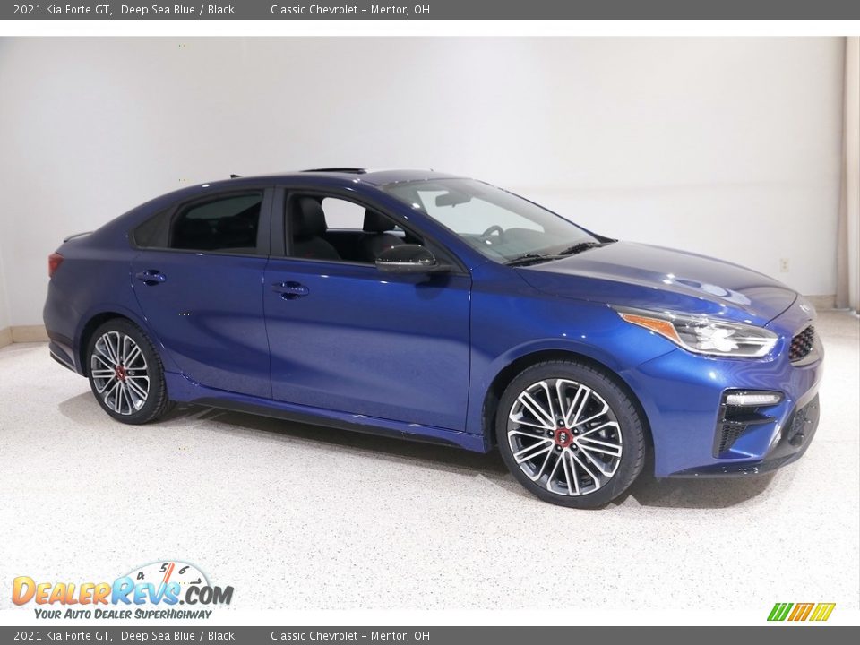 2021 Kia Forte GT Deep Sea Blue / Black Photo #1