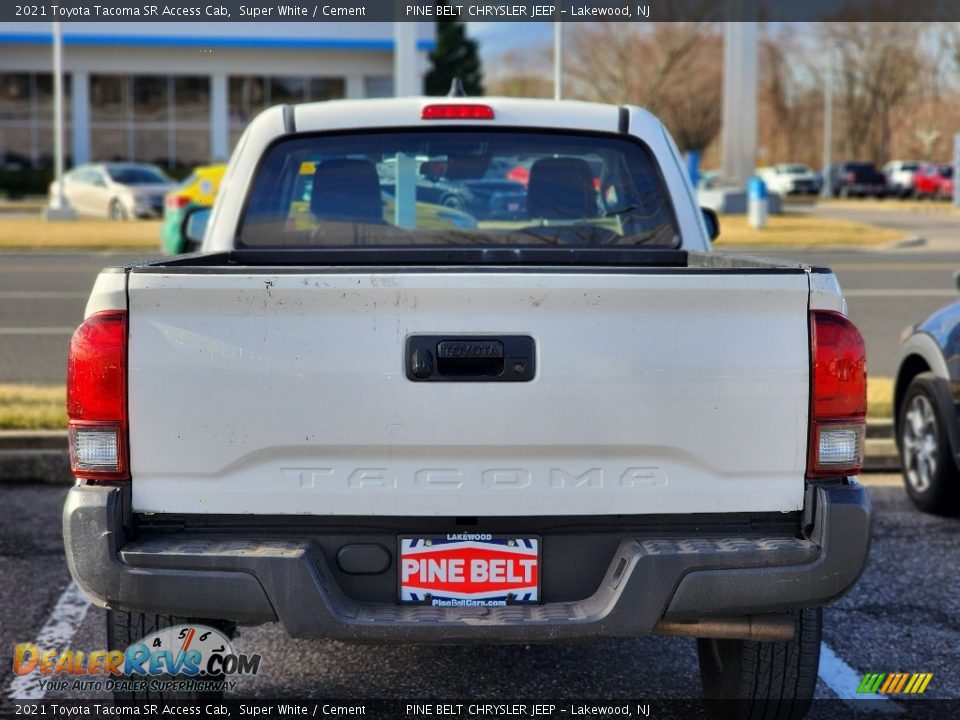 2021 Toyota Tacoma SR Access Cab Super White / Cement Photo #6