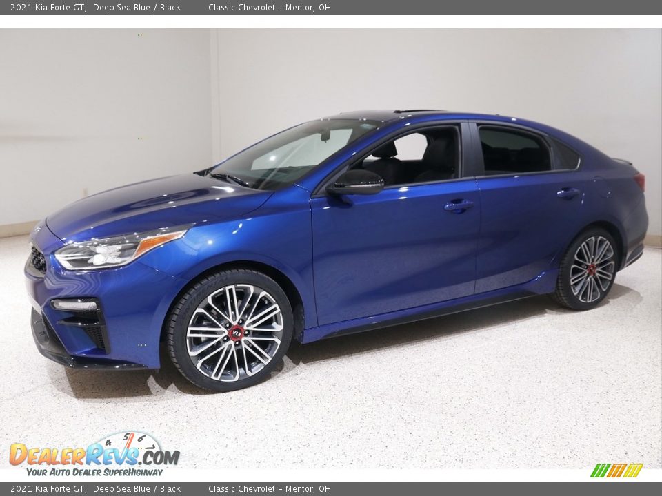 2021 Kia Forte GT Deep Sea Blue / Black Photo #3