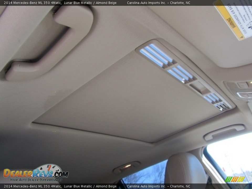 2014 Mercedes-Benz ML 350 4Matic Lunar Blue Metallic / Almond Beige Photo #23
