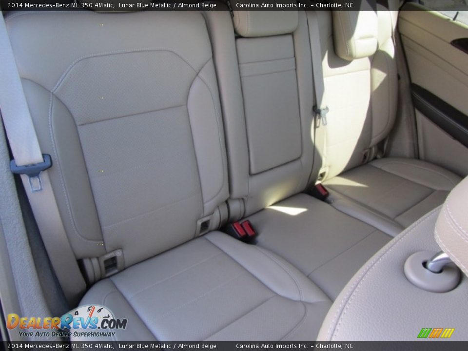 2014 Mercedes-Benz ML 350 4Matic Lunar Blue Metallic / Almond Beige Photo #24