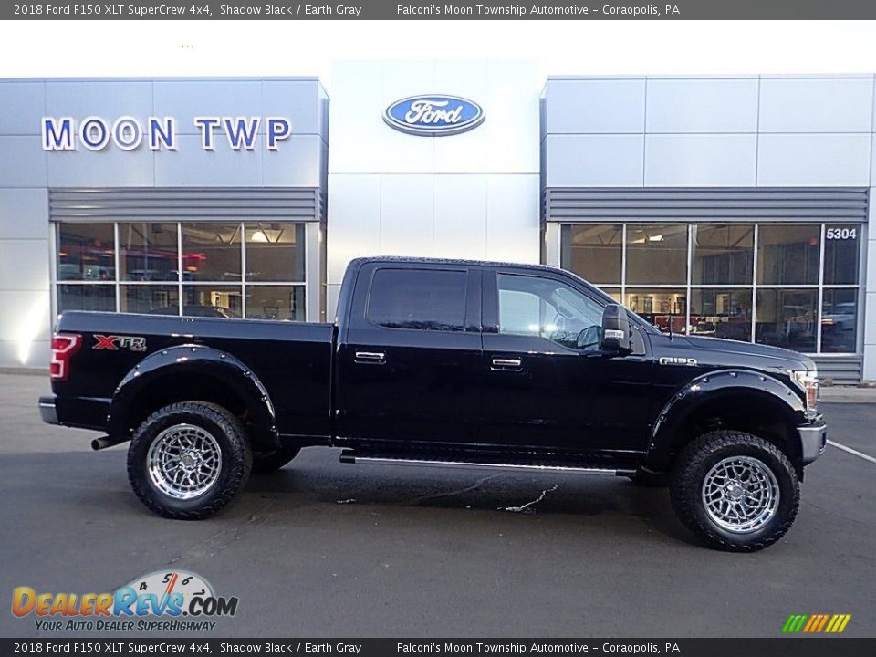 2018 Ford F150 XLT SuperCrew 4x4 Shadow Black / Earth Gray Photo #1