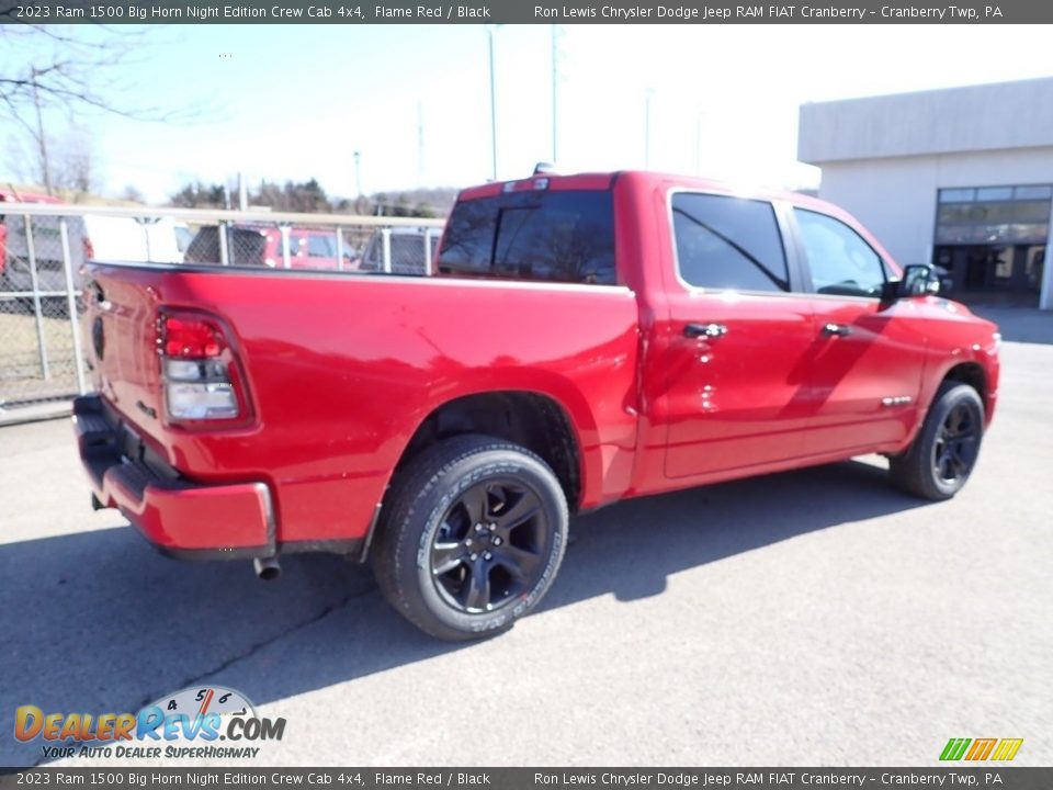 2023 Ram 1500 Big Horn Night Edition Crew Cab 4x4 Flame Red / Black Photo #5