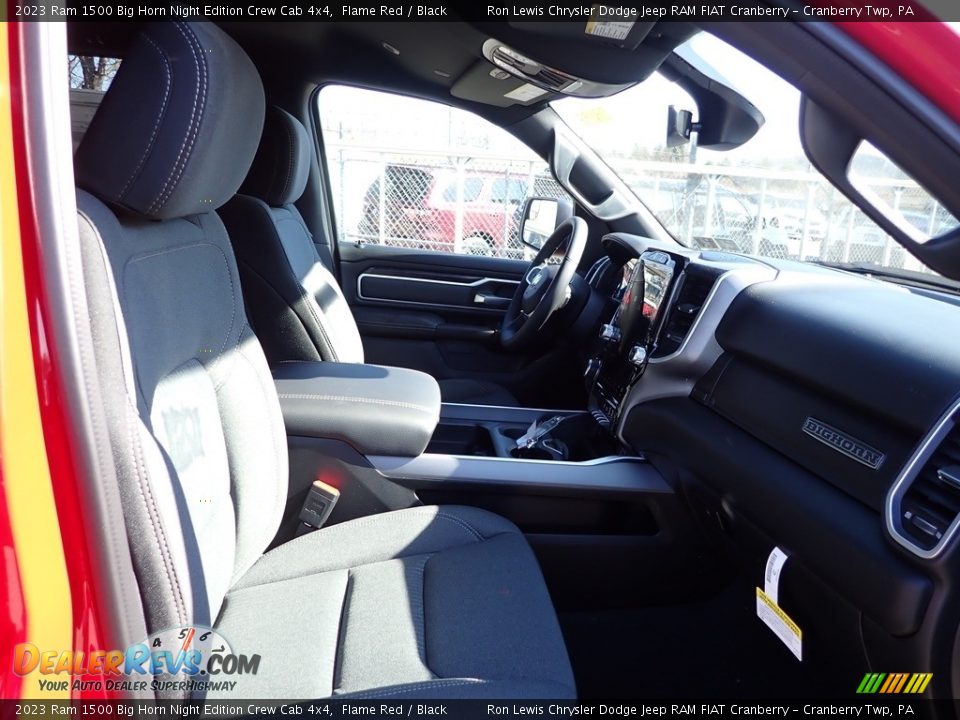 2023 Ram 1500 Big Horn Night Edition Crew Cab 4x4 Flame Red / Black Photo #11