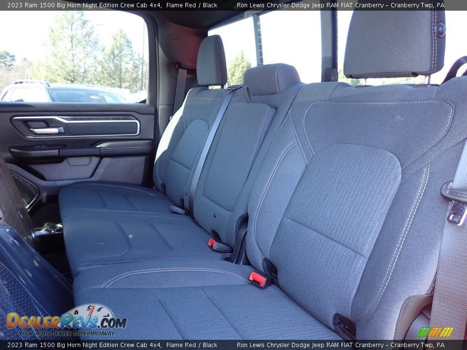 2023 Ram 1500 Big Horn Night Edition Crew Cab 4x4 Flame Red / Black Photo #12
