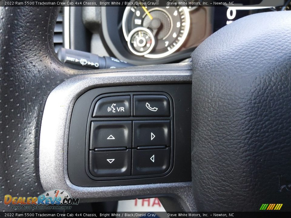 2022 Ram 5500 Tradesman Crew Cab 4x4 Chassis Bright White / Black/Diesel Gray Photo #21