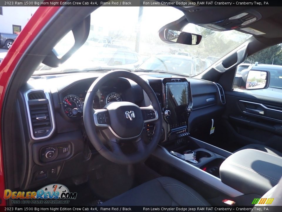 2023 Ram 1500 Big Horn Night Edition Crew Cab 4x4 Flame Red / Black Photo #13