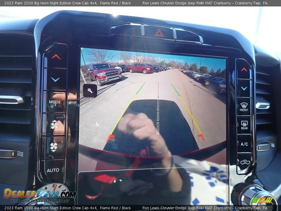 2023 Ram 1500 Big Horn Night Edition Crew Cab 4x4 Flame Red / Black Photo #18