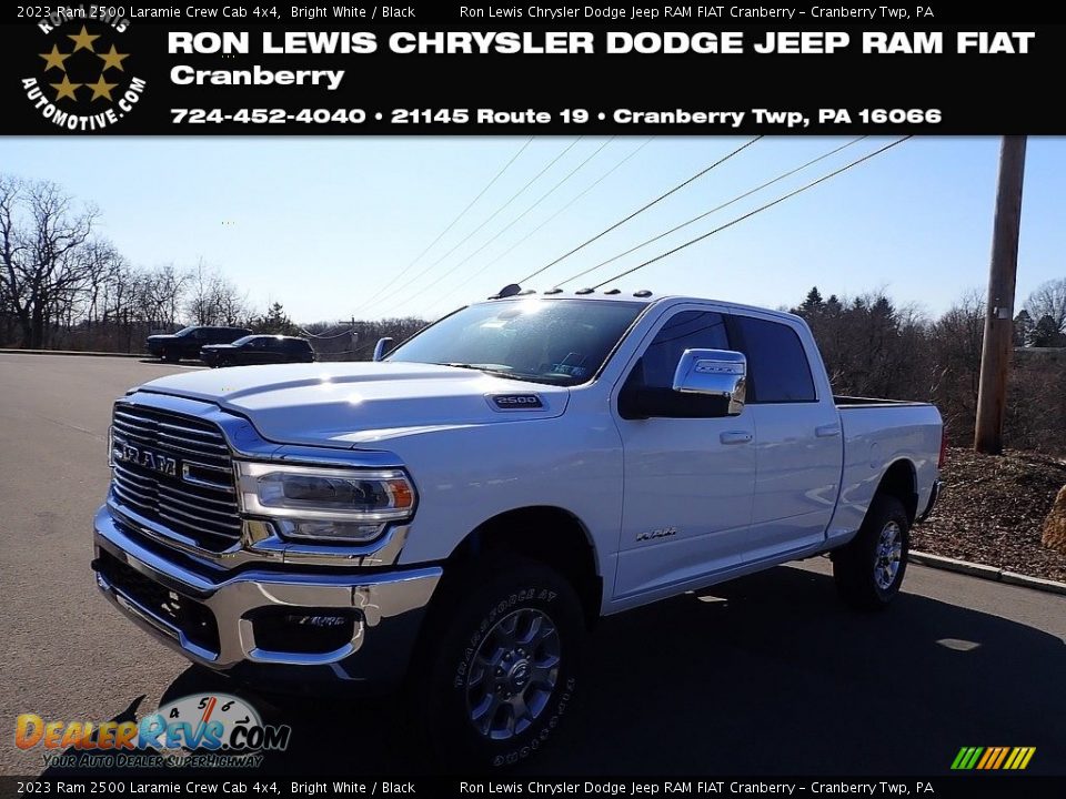 2023 Ram 2500 Laramie Crew Cab 4x4 Bright White / Black Photo #1