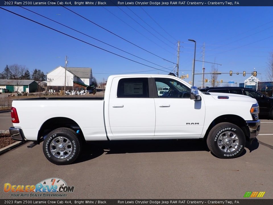 Bright White 2023 Ram 2500 Laramie Crew Cab 4x4 Photo #4