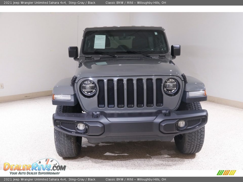 2021 Jeep Wrangler Unlimited Sahara 4x4 Sting-Gray / Black Photo #2