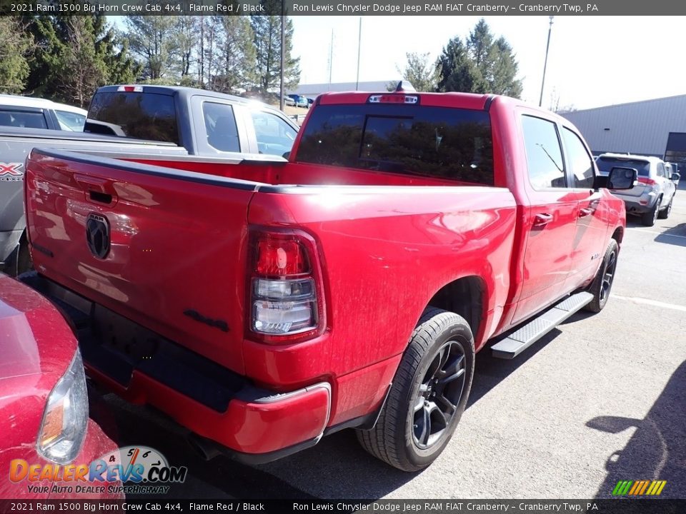 2021 Ram 1500 Big Horn Crew Cab 4x4 Flame Red / Black Photo #4
