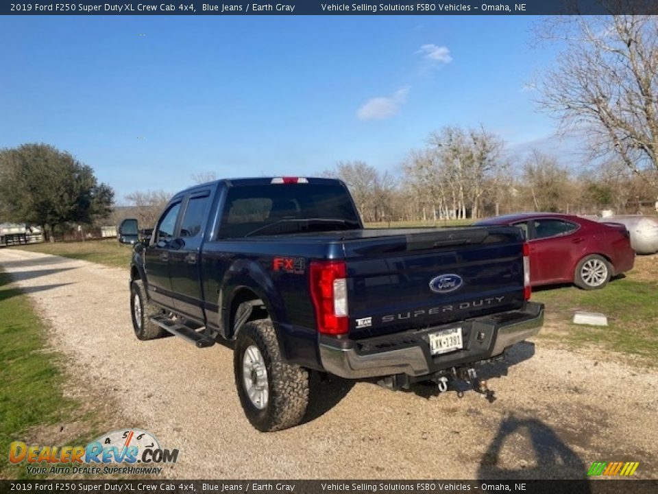 2019 Ford F250 Super Duty XL Crew Cab 4x4 Blue Jeans / Earth Gray Photo #9