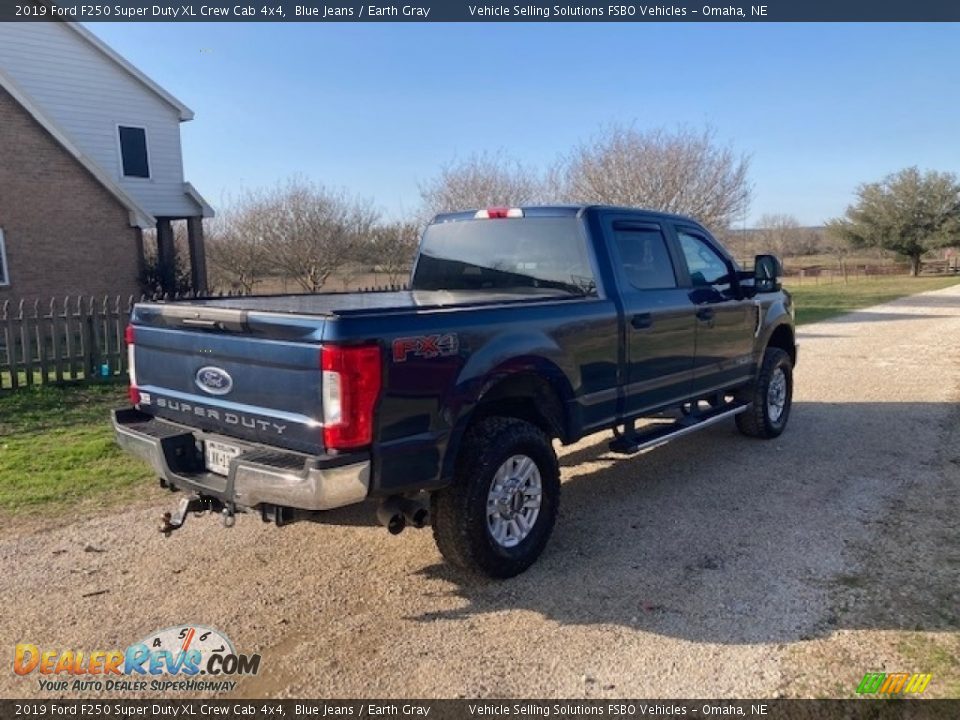 2019 Ford F250 Super Duty XL Crew Cab 4x4 Blue Jeans / Earth Gray Photo #10