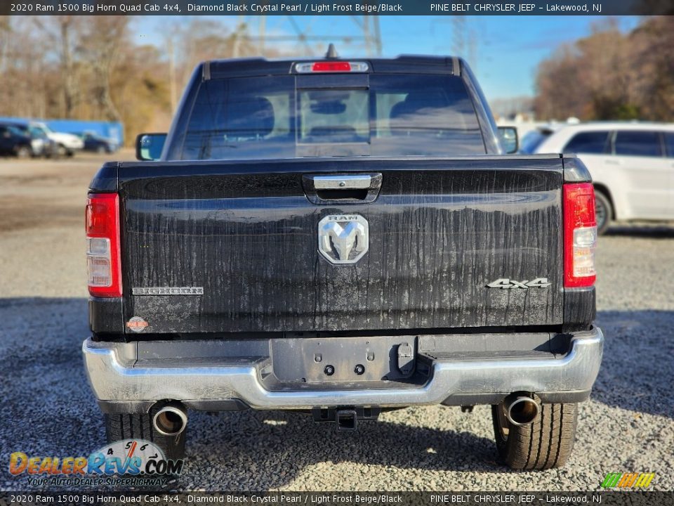 2020 Ram 1500 Big Horn Quad Cab 4x4 Diamond Black Crystal Pearl / Light Frost Beige/Black Photo #7
