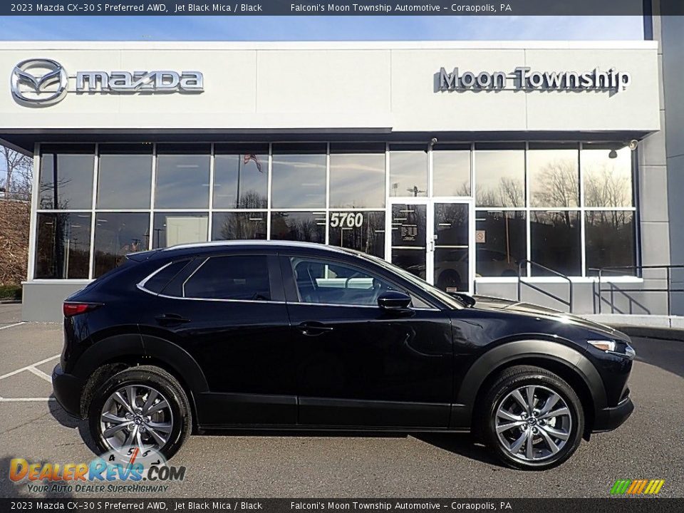 2023 Mazda CX-30 S Preferred AWD Jet Black Mica / Black Photo #1