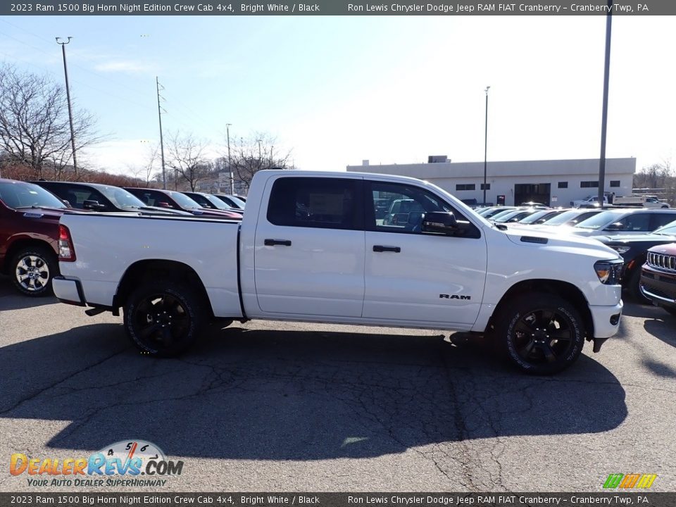 2023 Ram 1500 Big Horn Night Edition Crew Cab 4x4 Bright White / Black Photo #6