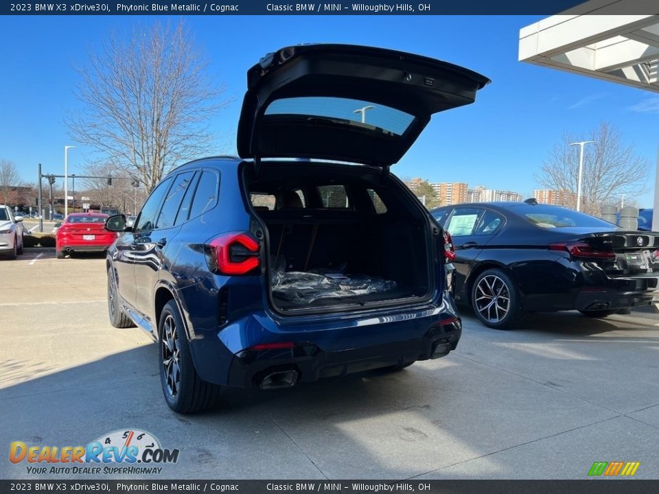 2023 BMW X3 xDrive30i Phytonic Blue Metallic / Cognac Photo #4