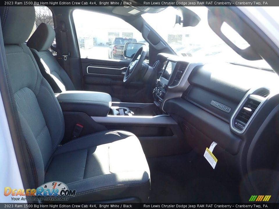 2023 Ram 1500 Big Horn Night Edition Crew Cab 4x4 Bright White / Black Photo #10