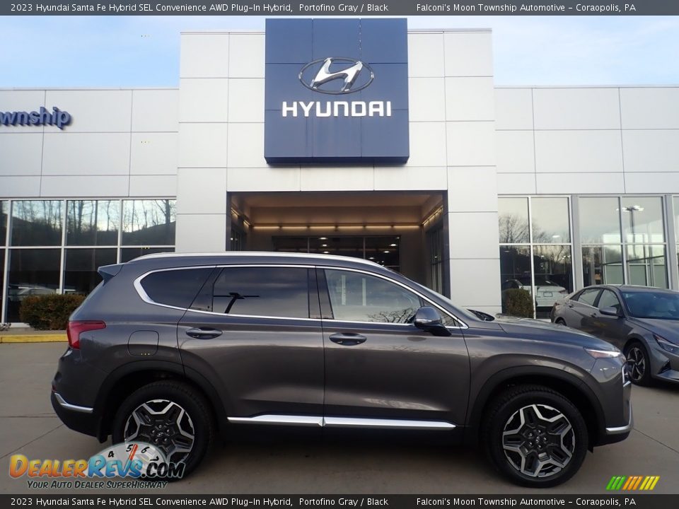 Portofino Gray 2023 Hyundai Santa Fe Hybrid SEL Convenience AWD Plug-In Hybrid Photo #1