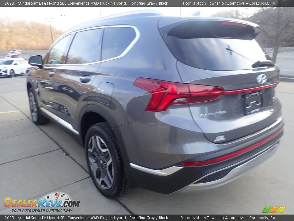 2023 Hyundai Santa Fe Hybrid SEL Convenience AWD Plug-In Hybrid Portofino Gray / Black Photo #5