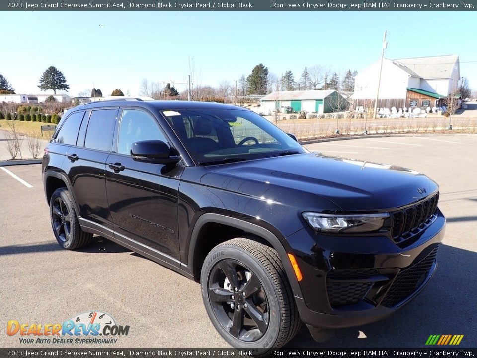 2023 Jeep Grand Cherokee Summit 4x4 Diamond Black Crystal Pearl / Global Black Photo #3