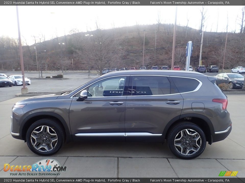 Portofino Gray 2023 Hyundai Santa Fe Hybrid SEL Convenience AWD Plug-In Hybrid Photo #6