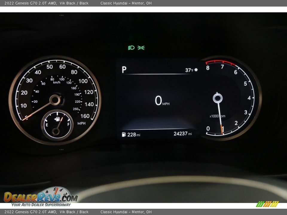2022 Genesis G70 2.0T AWD Gauges Photo #8