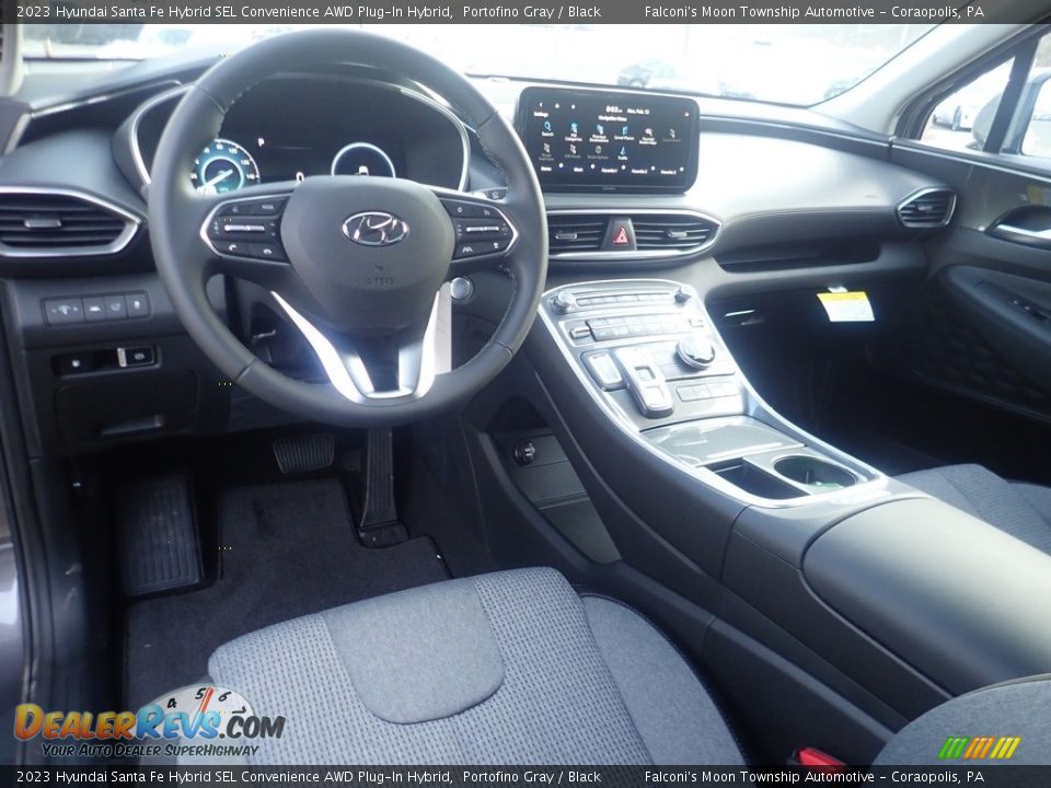 Black Interior - 2023 Hyundai Santa Fe Hybrid SEL Convenience AWD Plug-In Hybrid Photo #13