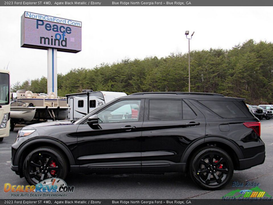 Agate Black Metallic 2023 Ford Explorer ST 4WD Photo #2