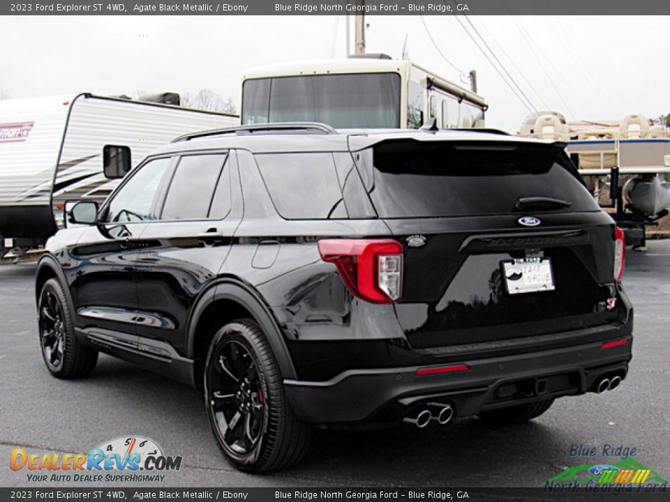 2023 Ford Explorer ST 4WD Agate Black Metallic / Ebony Photo #3