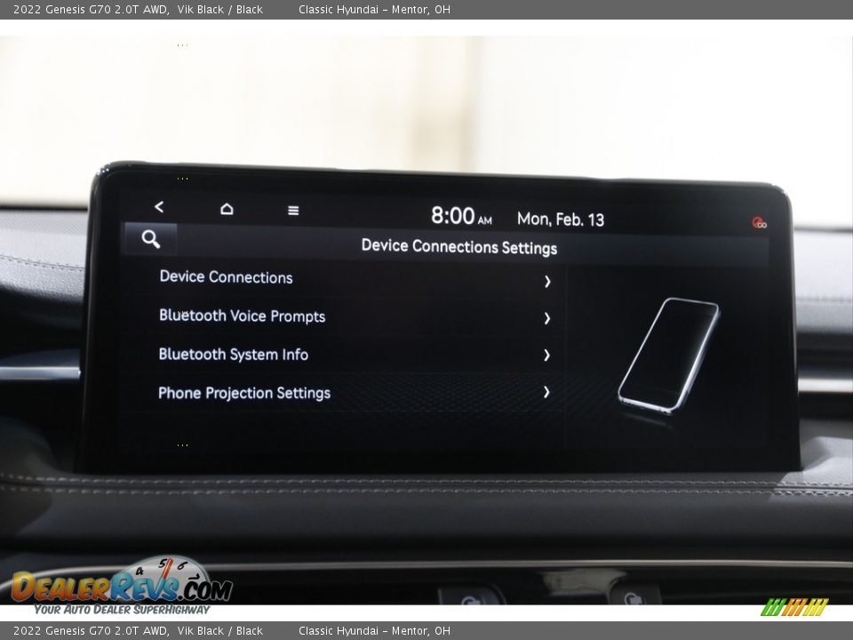 2022 Genesis G70 2.0T AWD Vik Black / Black Photo #12